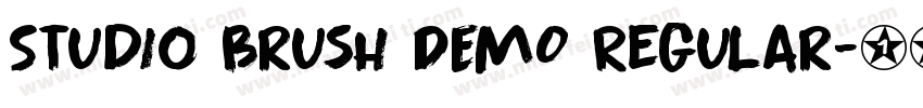 Studio Brush DEMO Regular字体转换